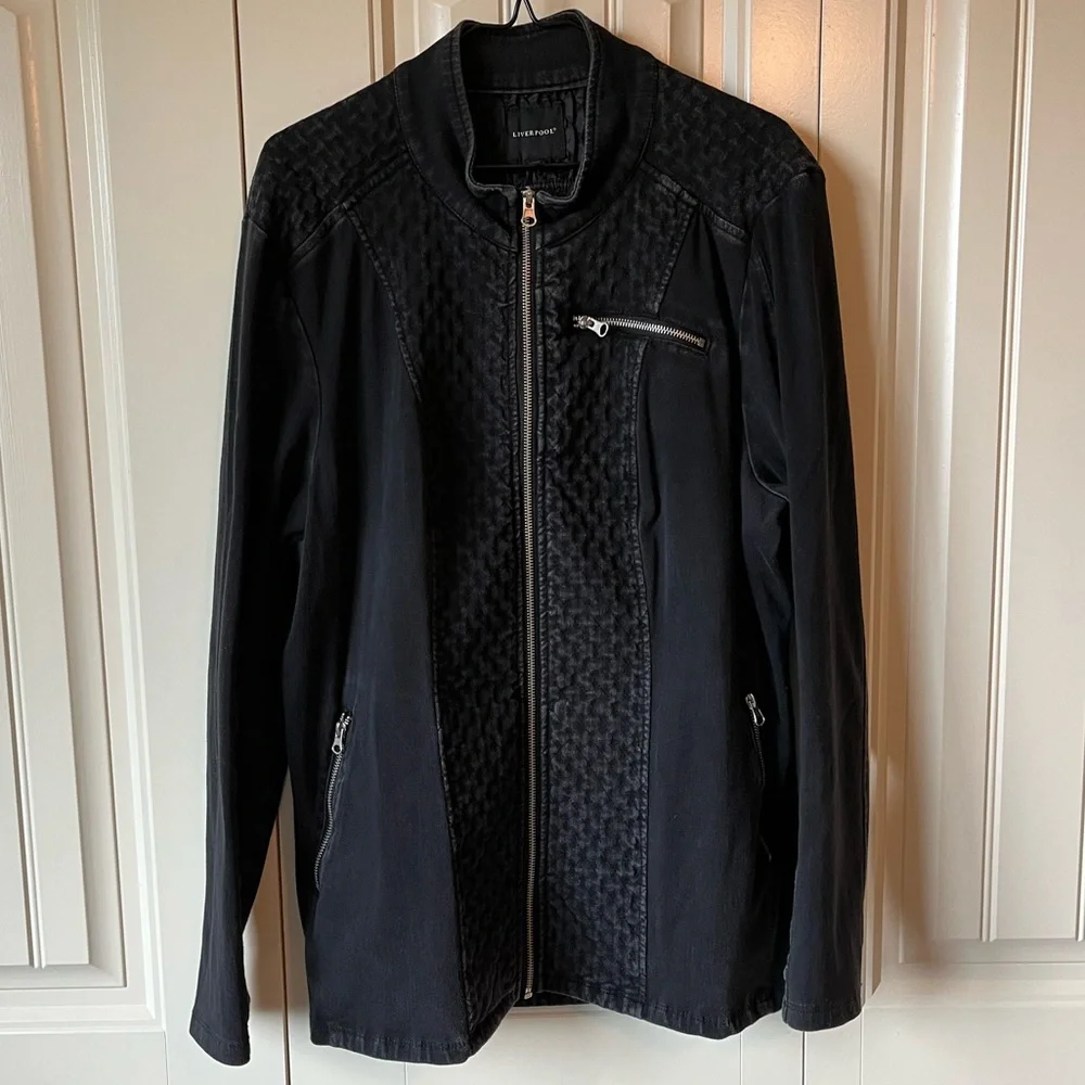 Liverpool Black Quilt Detail Jacket - Picture 14 of 15